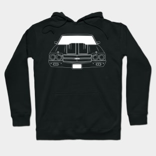 Chevrolet Chevelle SS White Outline Hoodie